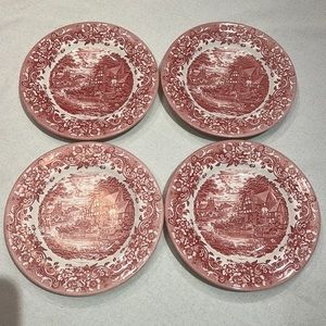 Staffordshire Engravings Salad Plates